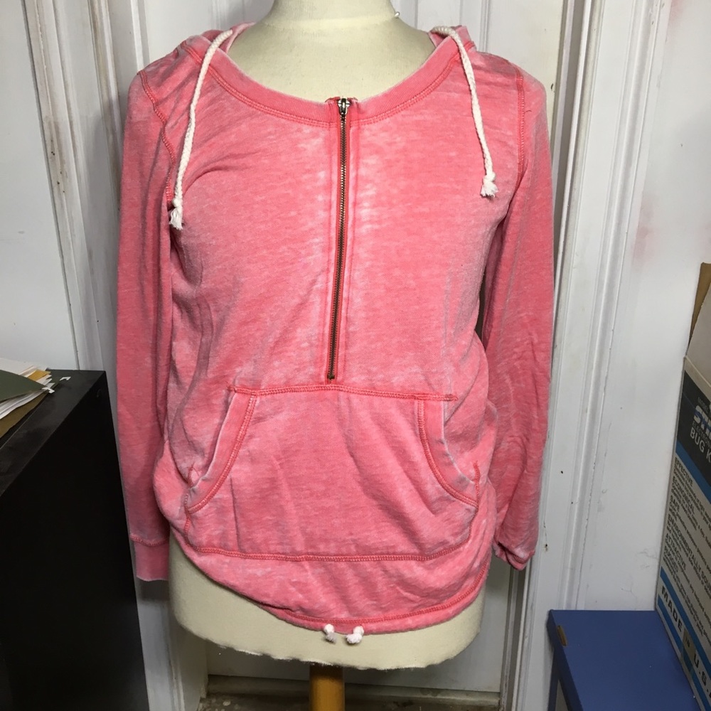 PINK ROXY HOODED SWEATER!!